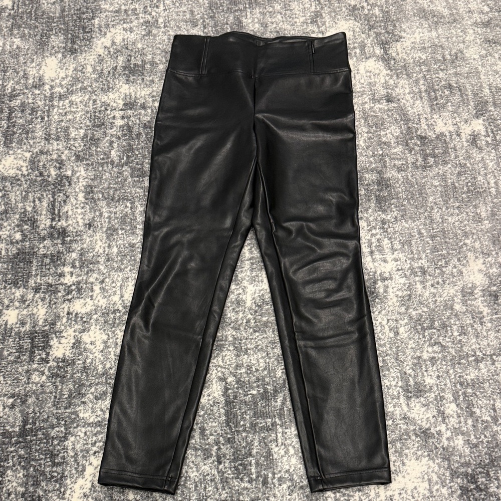 Laundry By Shelli Segal Black Leather Pants